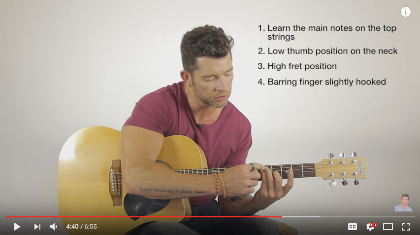 barre chord tips